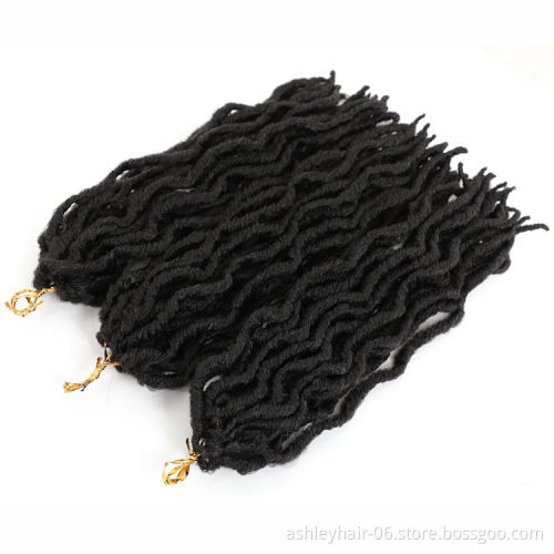 100% Kanekalon Fiber Deep Curl Faux Curly Braiding Hair Goddess Locks
